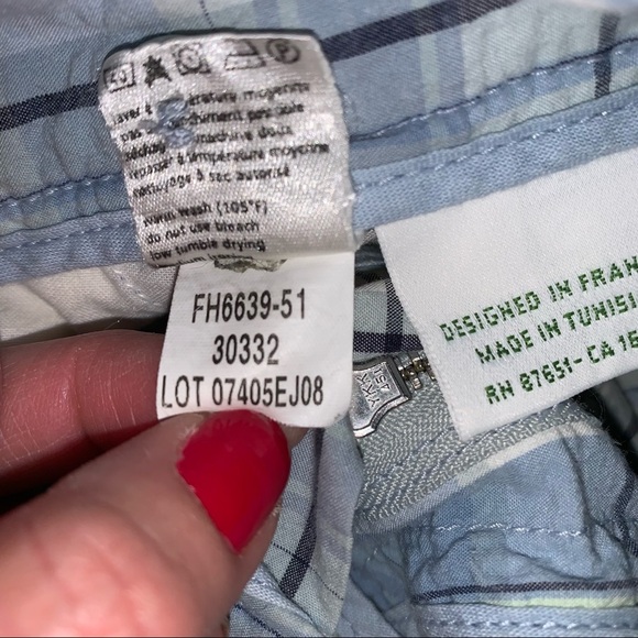 Lacoste Plaid 9” Shorts size 42 Medium - Picture 7 of 8